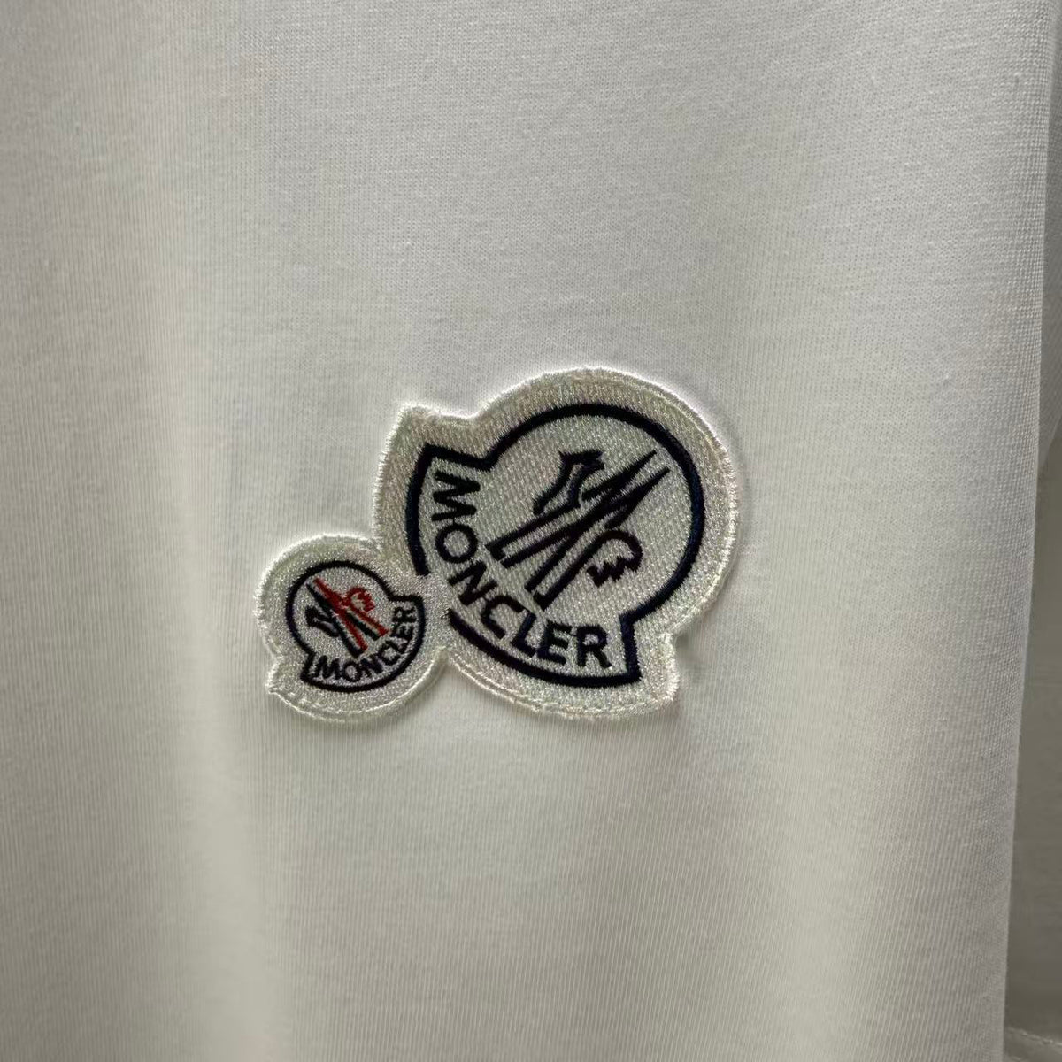 Moncler Double Badge T-Shirt White