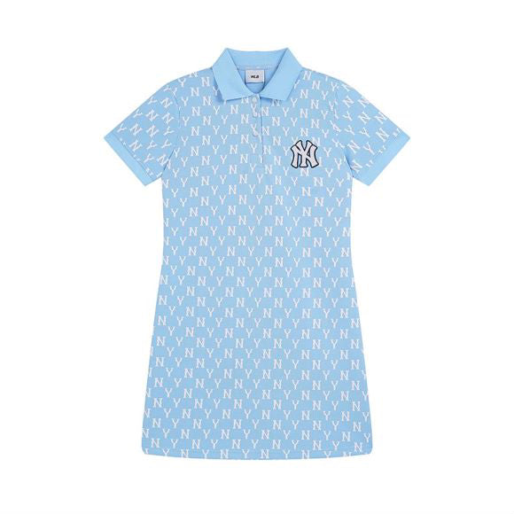 NY Yankees All-Over NY Monogram Polo Dress