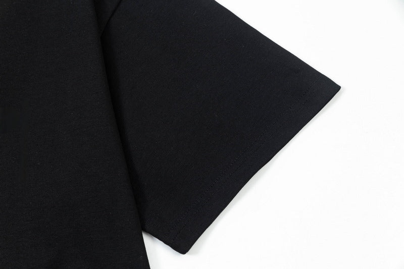 Moncler x Stone Island Collab Logo Graphic Tee Black