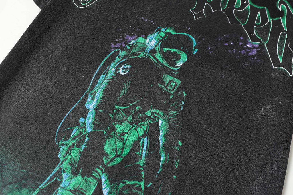 Godspeed Astronaut Space Graphic T‑Shirt
