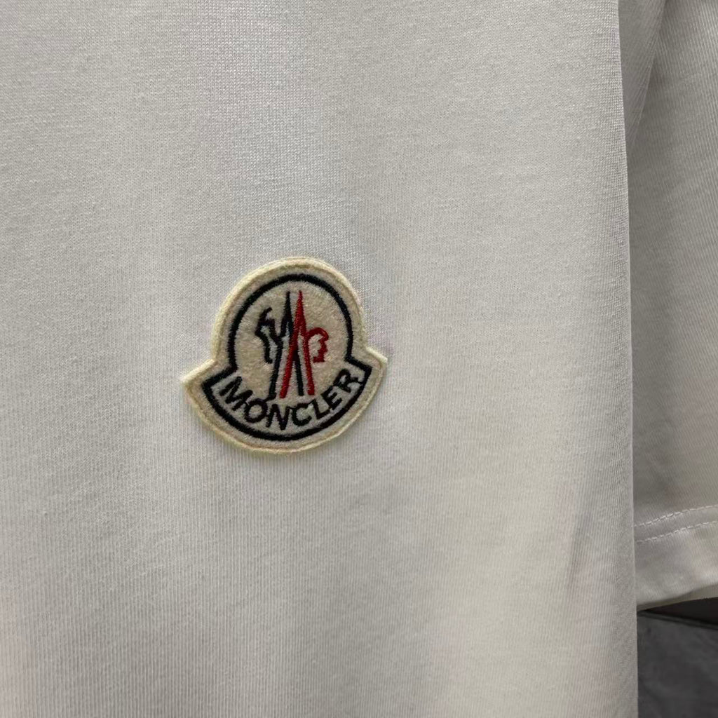 Moncler Classic Badge T-Shirt White