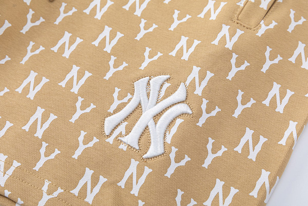 NY Yankees All-Over Monogram Shorts