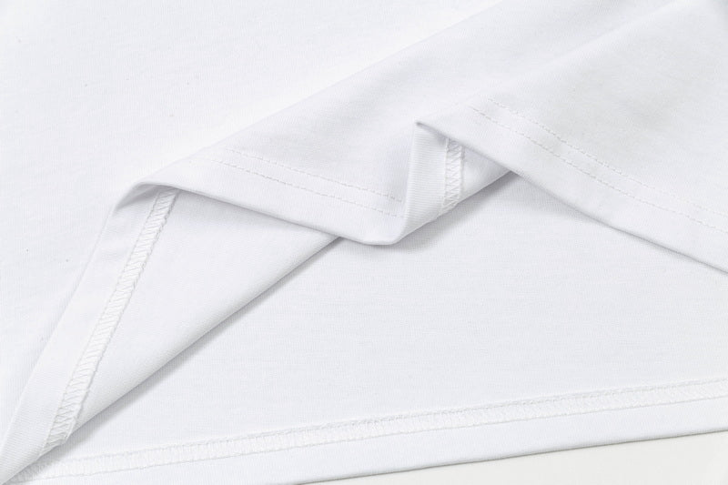 Moncler x Stone Island Collab Logo Graphic Tee White