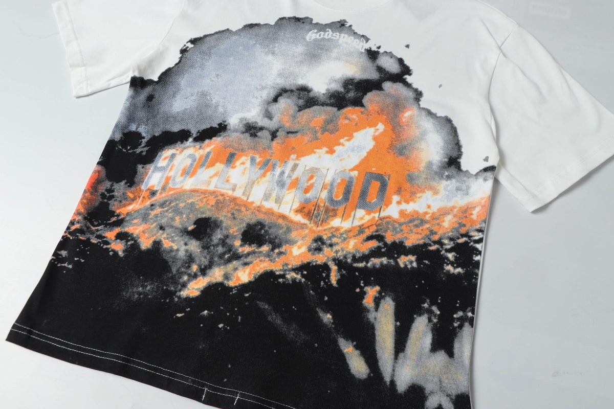 Godspeed Burning Hollywood Graphic T‑Shirt