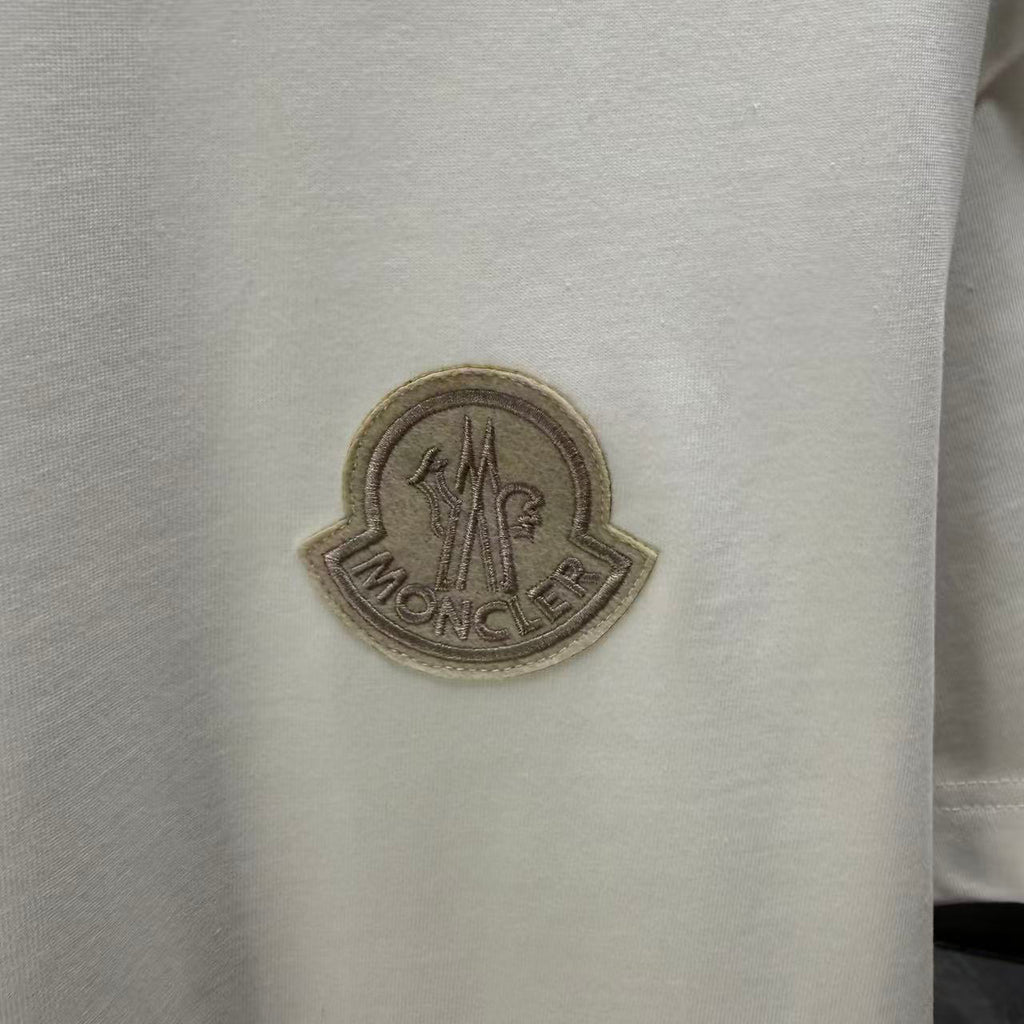 Moncler Tonal 3D Badge T-Shirt White