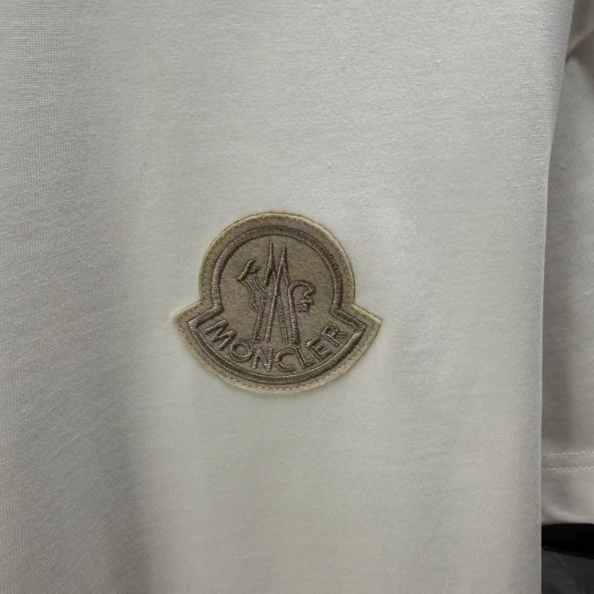 Moncler Tonal 3D Badge T-Shirt White