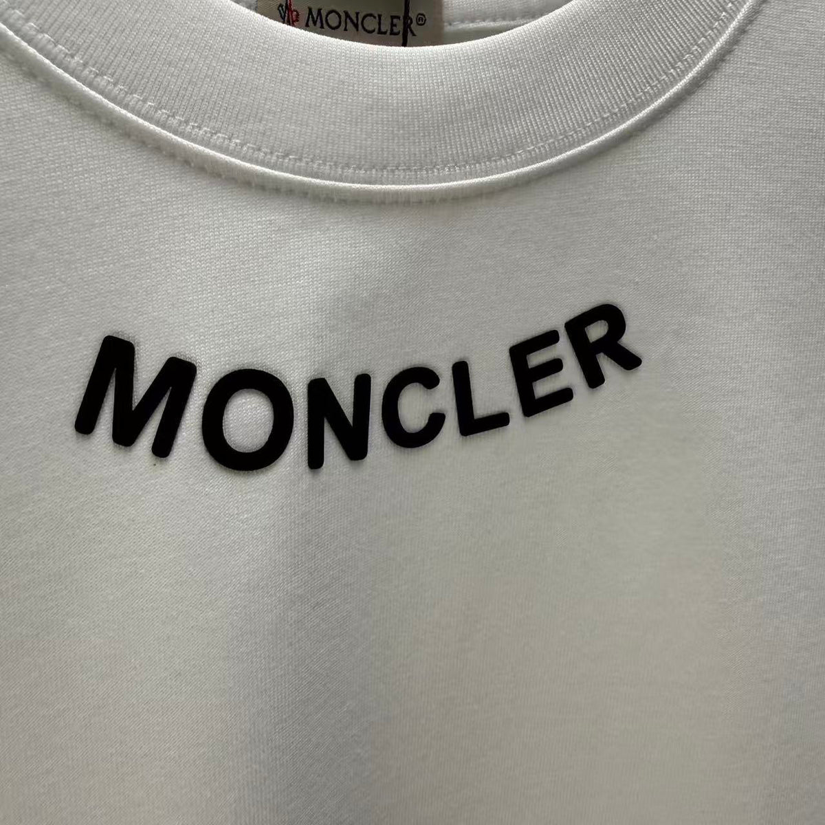 Moncler Lettering Logo T-Shirt White