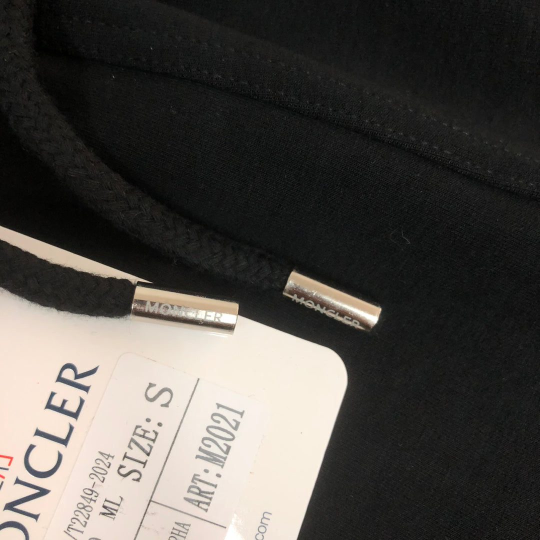 Moncler Side Stripe Knit Shorts Black
