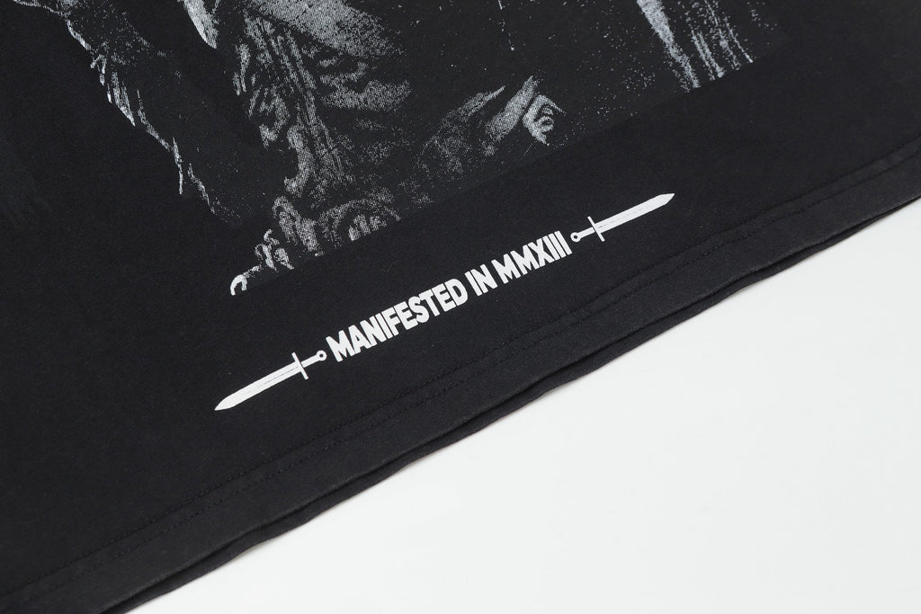 Godspeed Outlaw Cowboy Skull Eagle Vintage Graphic Tee
