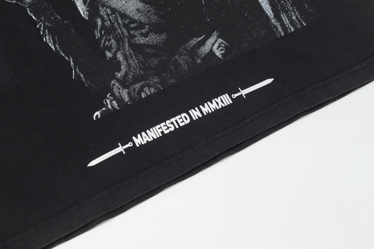 Godspeed Outlaw Cowboy Skull Eagle Vintage Graphic Tee