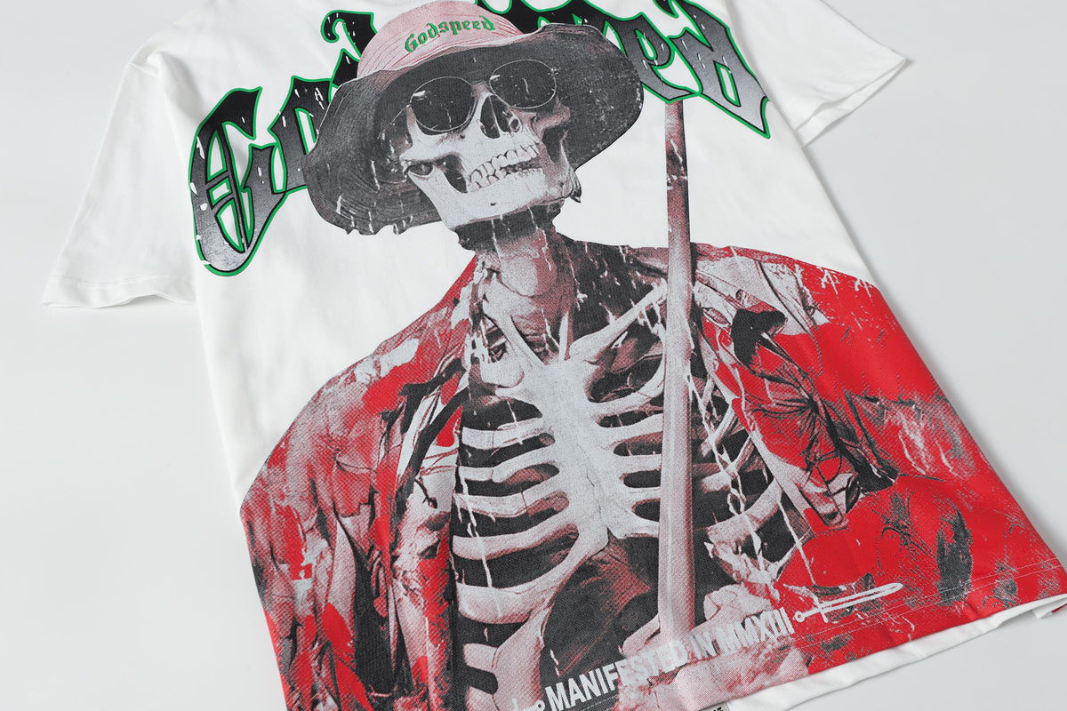 Godspeed Vacation Outlaw Skeleton Vintage Graphic Tee
