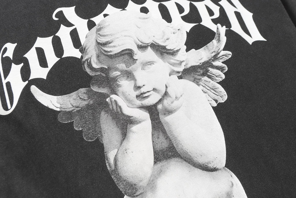 Godspeed Fallen Angel Skull Vintage Graphic Tee