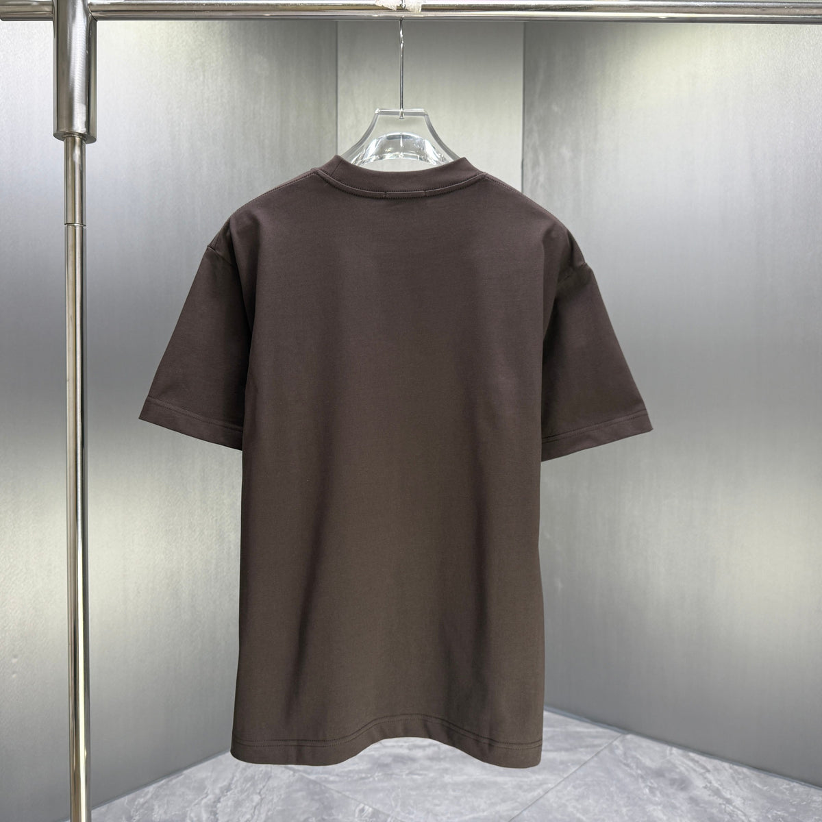 Moncler Tonal 3D Badge T-Shirt Dark Brown