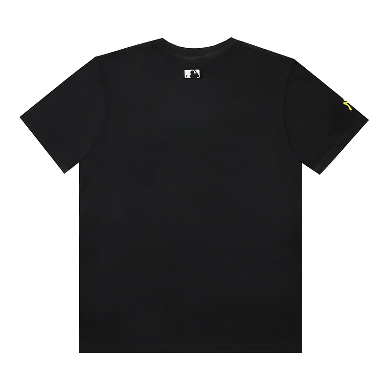 MLB Color‑Pixel Chest Logo Cotton Short‑Sleeve T‑Shirt