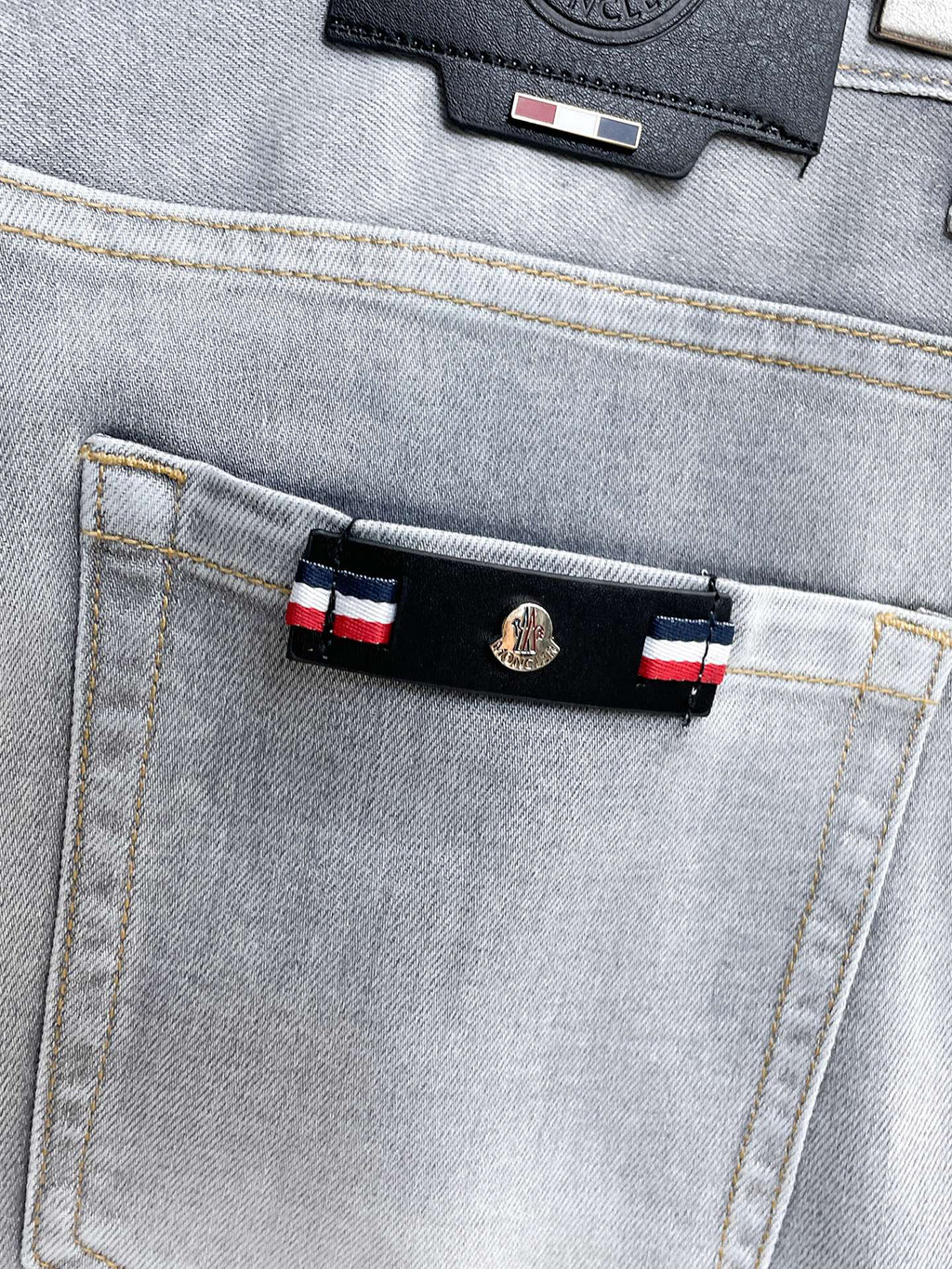 Moncler Slim‑Fit Washed Denim Jeans
