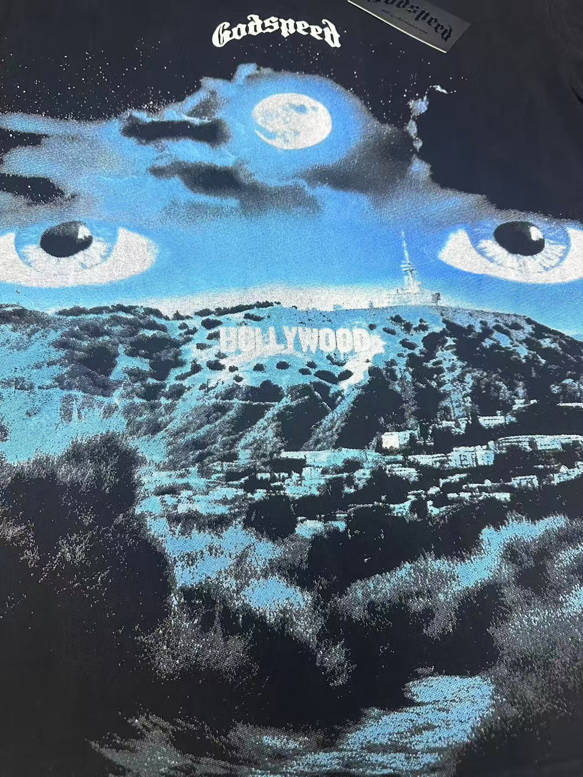 Godspeed Hollywood All-Seeing Eye Black Graphic Tee