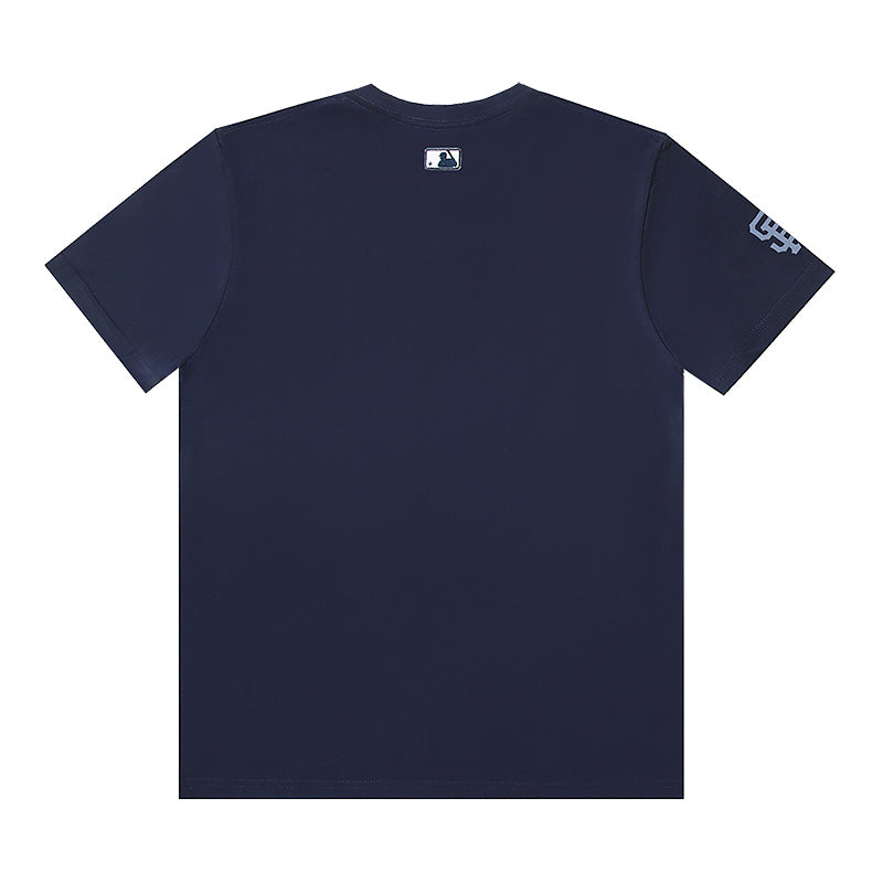 MLB Square Paisley Frame Logo Cotton Crew‑Neck Short‑Sleeve T‑Shirt