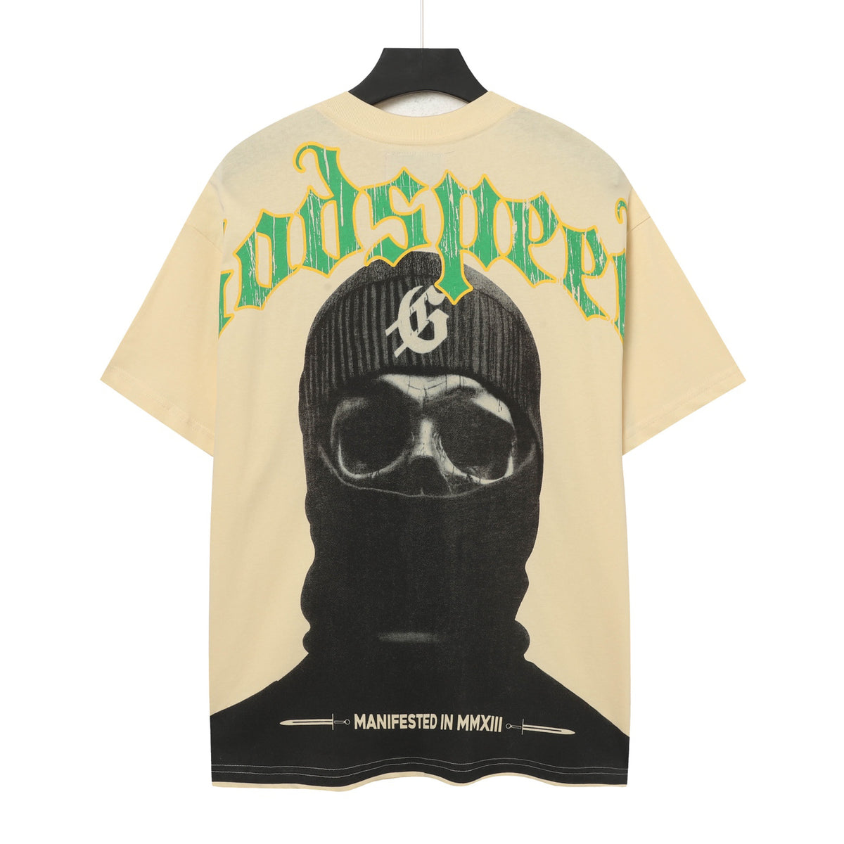 Godspeed Balaclava Skull Double‑Sided Vintage Short‑Sleeve Tee