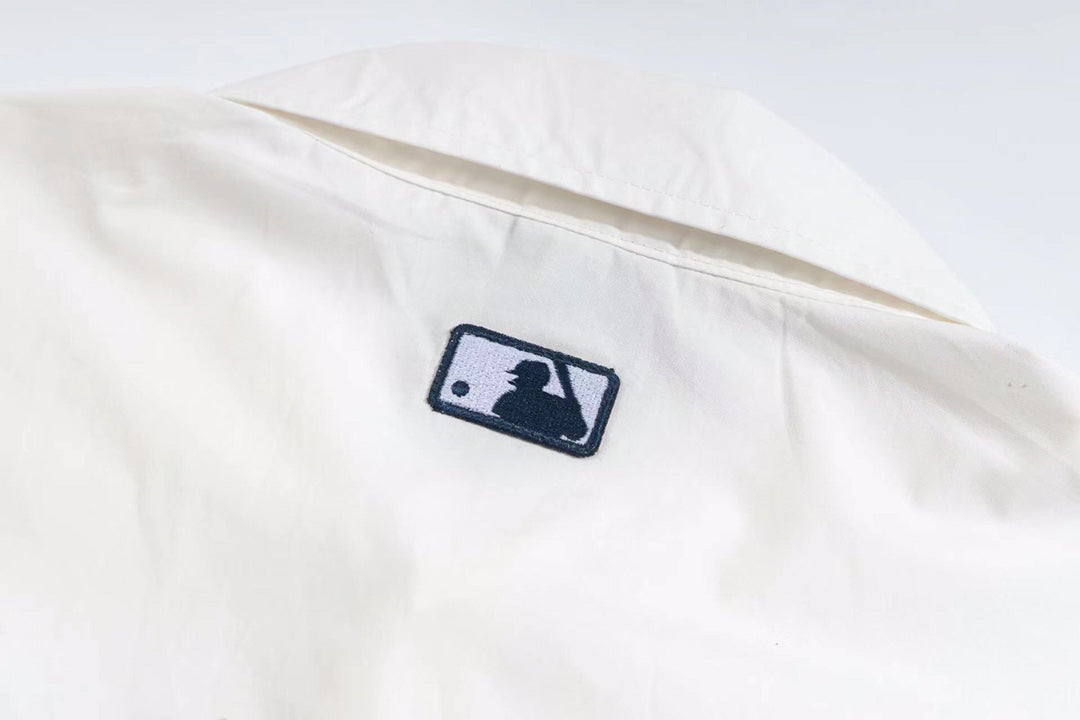 NY Yankees Classic NY Oxford Button-Down Shirt - Cream White