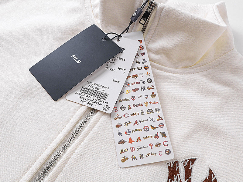 MLB Monogram Fill Mock Neck Track Jacket