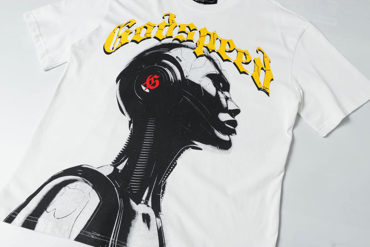 Godspeed Out Of Many, One Cyber Robot Graphic Tee
