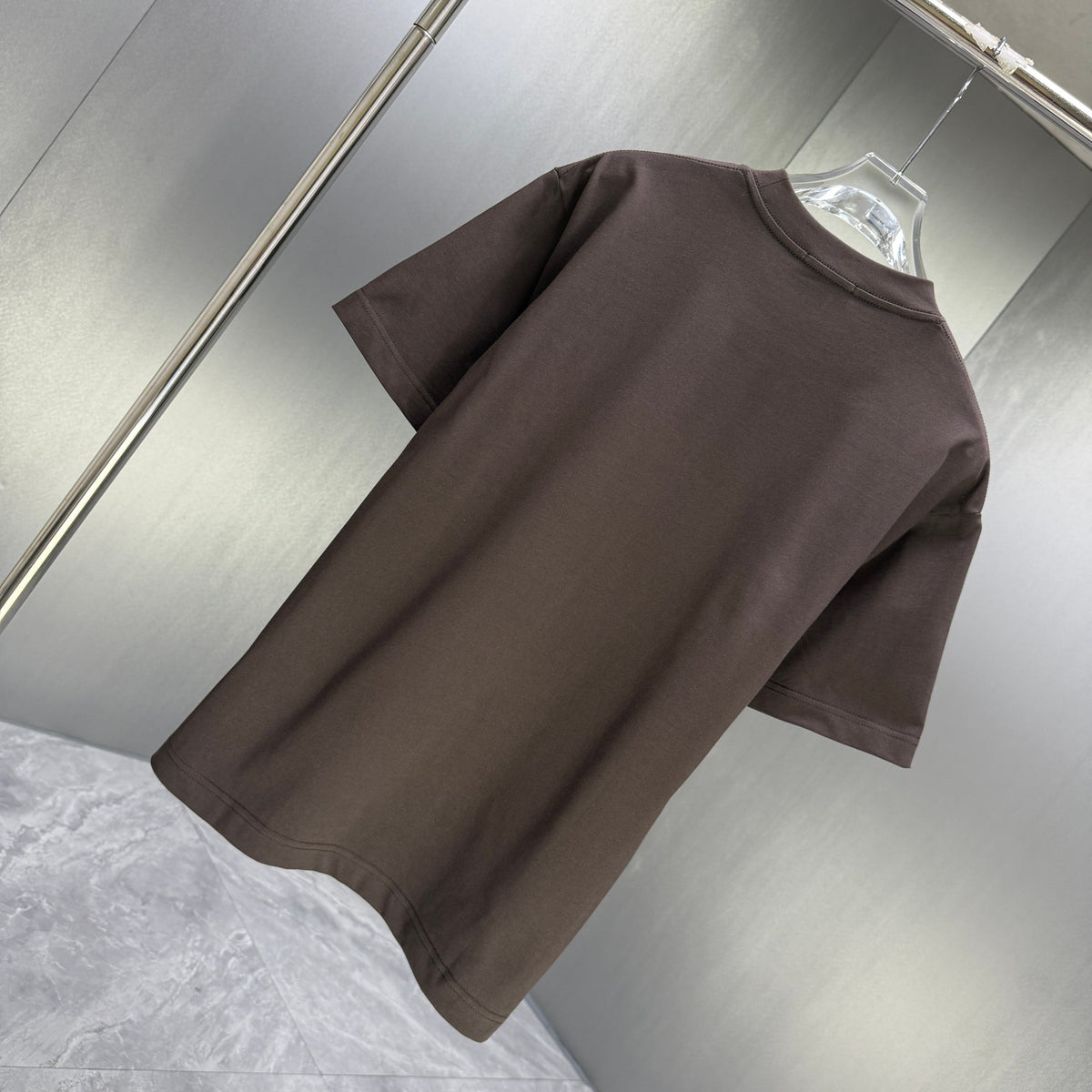 Moncler Double Badge T-Shirt Dark Brown