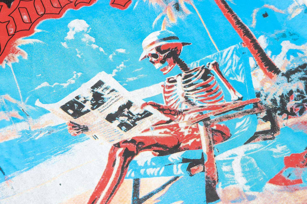 Godspeed Beach Skeleton Short‑Sleeve T‑Shirt (Black)