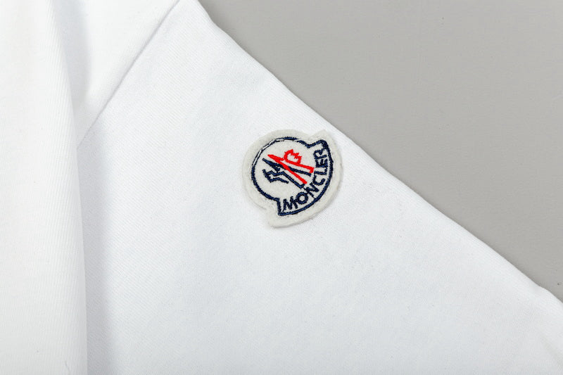 Moncler Watercolor Graffiti Logo Graphic Tee White