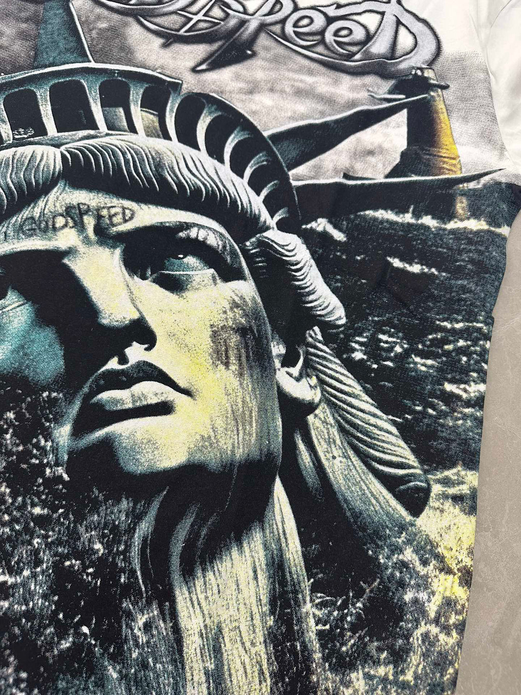 Godspeed Liberty Rising Waves Graphic Tee