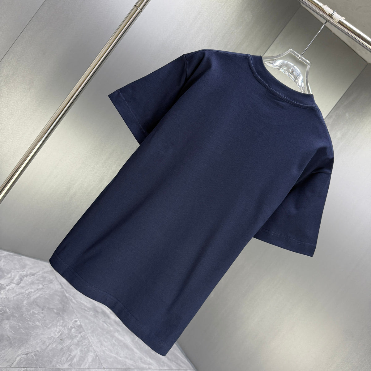 Moncler Oversized Circle Logo T-Shirt Navy