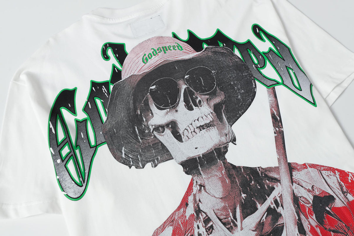 Godspeed Vacation Outlaw Skeleton Vintage Graphic Tee