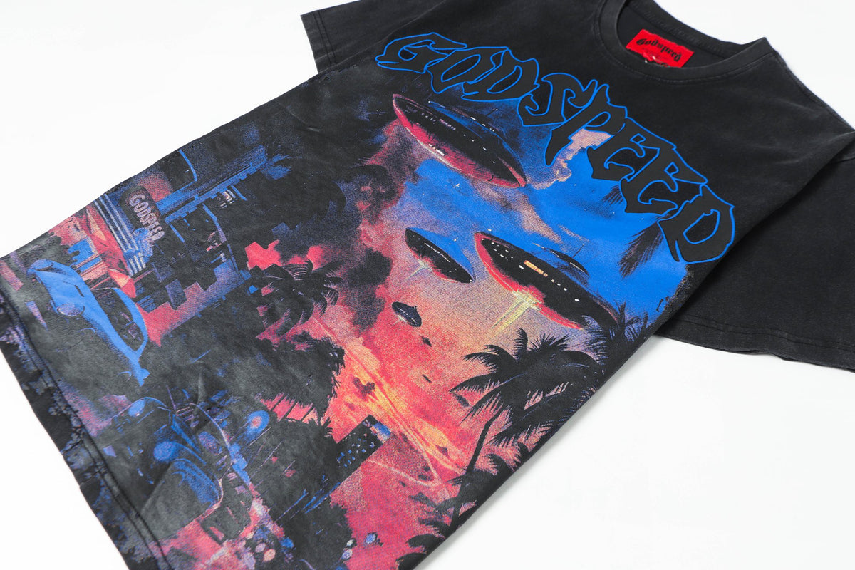 Godspeed UFO Miami Invasion Graphic T‑Shirt