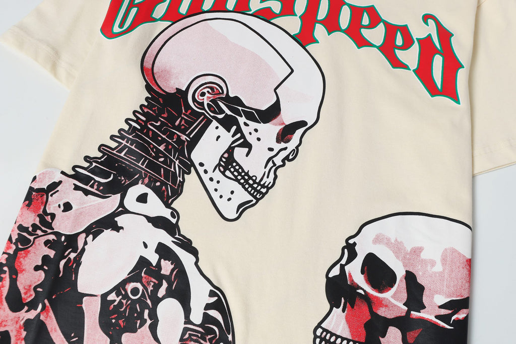 Godspeed Dual Skull Cyborg Confrontation Graphic Tee