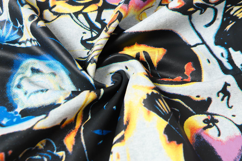 Godspeed Psychedelic Floral Skull Short‑Sleeve T‑Shirt (Black)