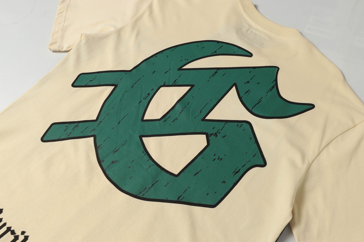 Godspeed Western Cowboy Riders Vintage Short‑Sleeve Tee (Cream Yellow)