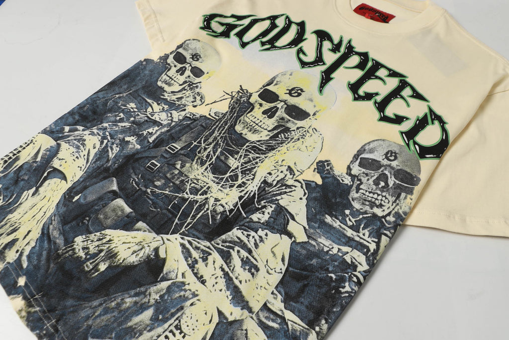 Godspeed Skeleton Squad Tactical Vintage Graphic Tee