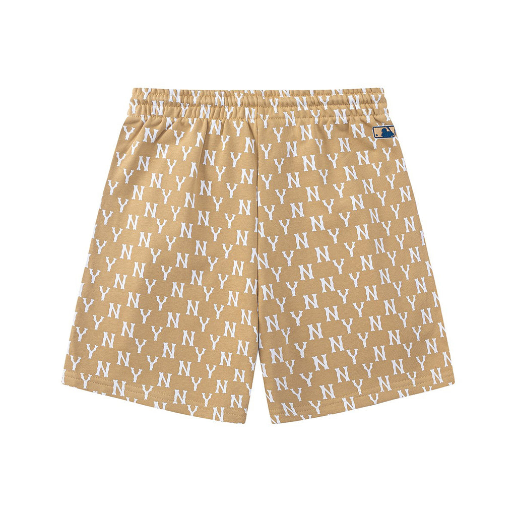 NY Yankees All-Over Monogram Shorts